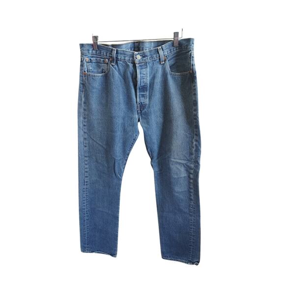 0004 Button Fly Jeans Reg Wash 36 x 34 - Picture 2 of 7